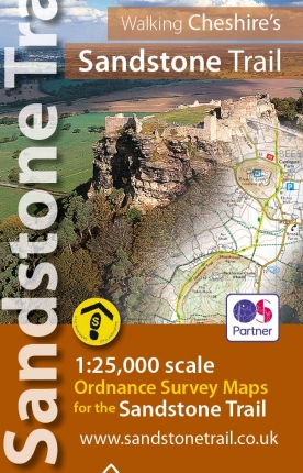 Sandstone Trail map book - large-scale, 1:25,000 Ordnance Survey mapping for the whole of Cheshire's Sandstone Trail in book format