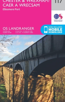 OS Landranger 117 Chester & Wrexham map cover